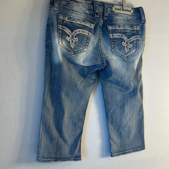 Rock Revival Womens Mid Rise Sherry Easy Crop Stretch Denim Jean. Sz 31 - Picture 5 of 16